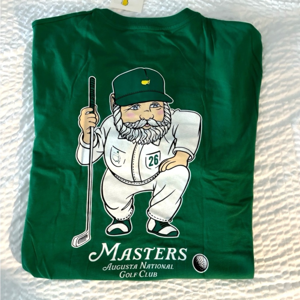 Masters Augusta National 2026 Gnome T-Shirt Green Special Edition NWT - Picture 2 of 4